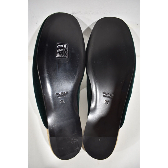 Gucci Lawrence Princetown Green Crystal Snake Slide Loafer Mule Slipper Flats 36 - Picture 12 of 12